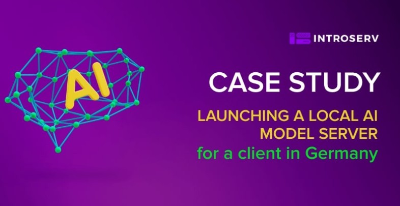 Launching a local AI model server for a German client