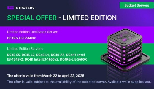 Special Offer: Limited Edition Dedicated Servers – Get Yours Before They're Gone!
