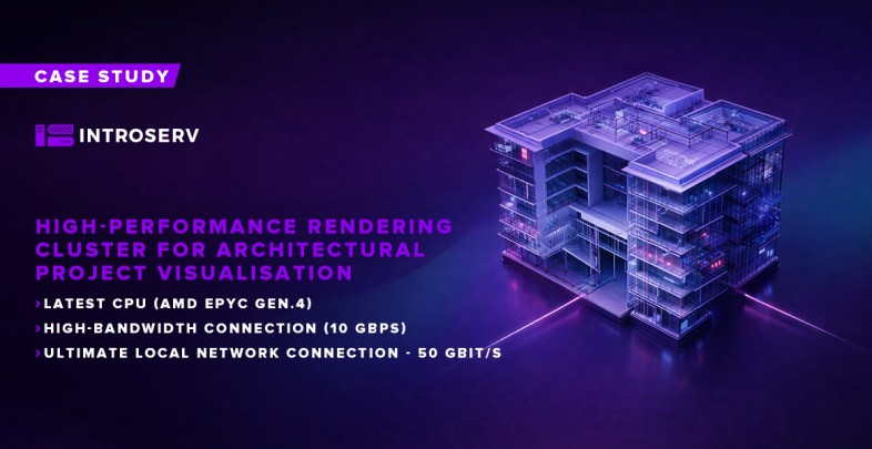 High-performance rendering cluster for architectural project visualization