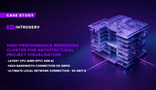 High-performance rendering cluster for architectural project visualization
