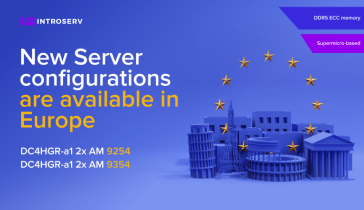 New server plans with DDR5 ECC memory are available at a number of European locations