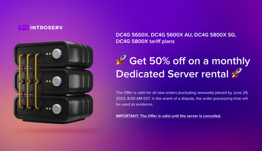 New Server Offer: Free installation - Part -1