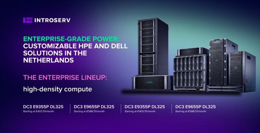 Enterprise-grade power: customizable HPE and Dell solutions in the Netherlands
