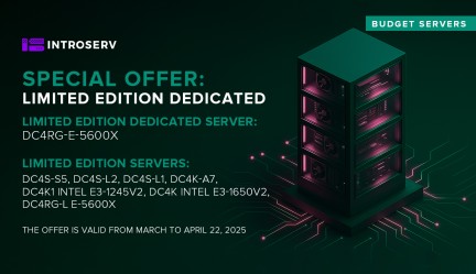 Special Offer: Limited Edition Dedicated Servers – Get Yours Before They're Gone!