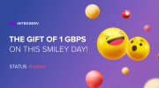 The gift of 1 Gbps on this Smiley Day!