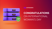 Congratulations on International Woman’s Day