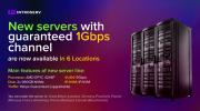 Introducing new servers with guaranteed 1 Gbps channel