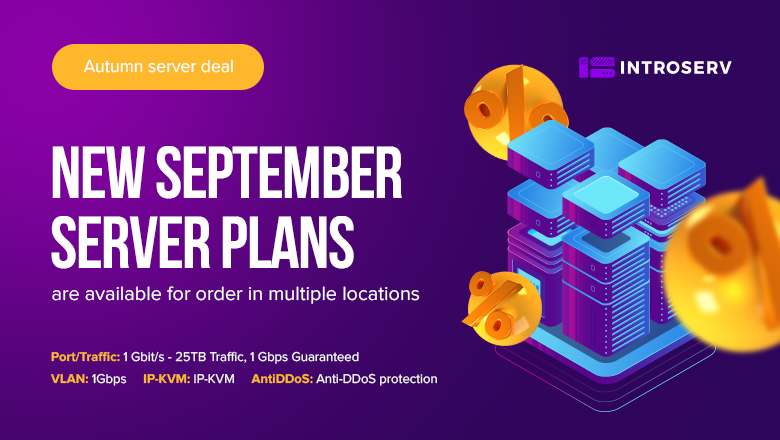 Upcoming Server Plans for September: Introducing State-of-the-Art Processors at INTROSERV