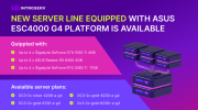 Introducing the Next Server Line: Asus ESC4000 G4 Platform