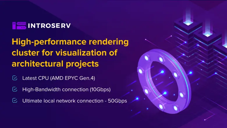 High-performance rendering cluster for architectural project visualization