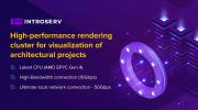 High-performance rendering cluster for architectural project visualization