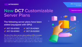 DC7 server plans are now available in the US (Dallas, Tampa, Los Angeles, Staten Island)