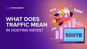 What does traffic mean in hosting rates?