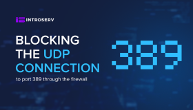 Blocking the UDP connection to port 389 through the firewall