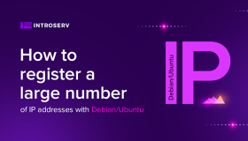 How to register a large number of IP addresses with Debian/Ubuntu