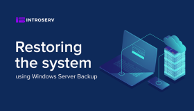 Restoring the system using Windows Server Backup