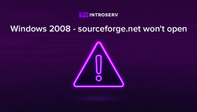 Windows 2008 - sourceforge.net won't open