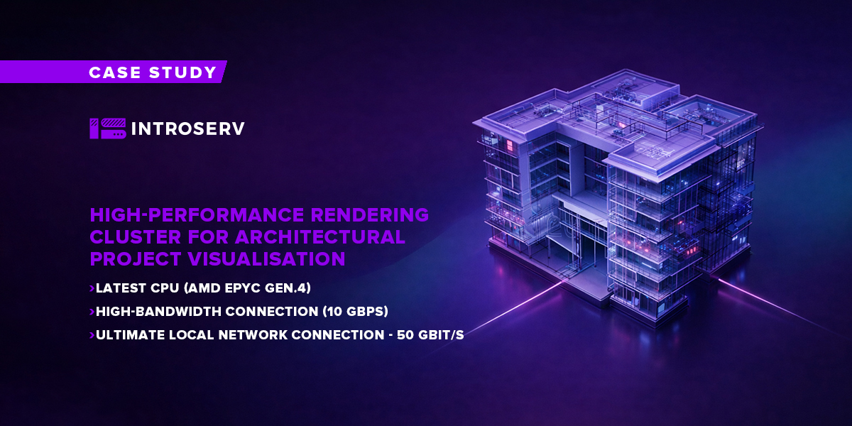 High-performance rendering cluster for architectural project visualization