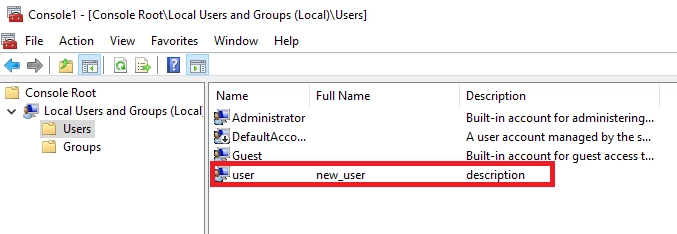 How to create a user in Windows Server and allow RDP connection