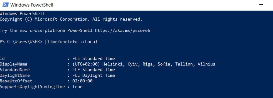 Configuring Time Zone in Windows