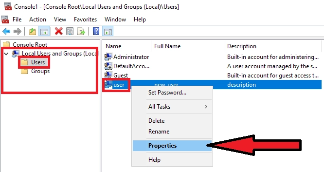 How to create a user in Windows Server and allow RDP connection