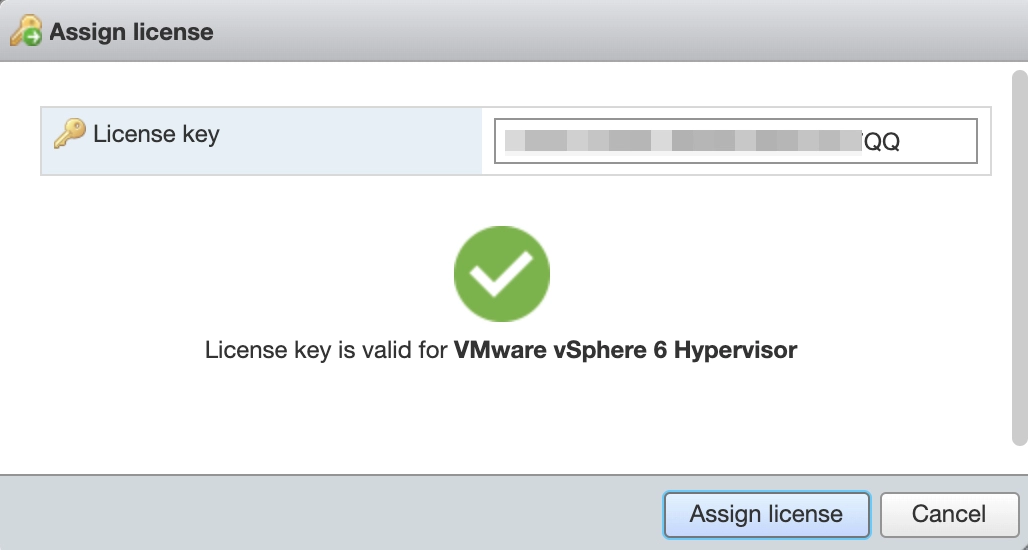 Procedura: installazione di una chiave di licenza gratuita per VMware ESXi