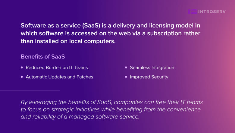 SaaS is standard application software that is hosted in the cloud.