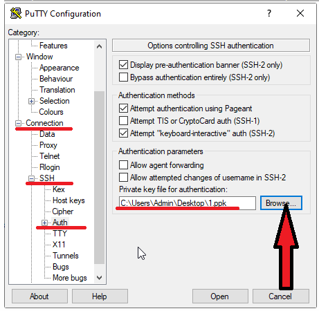Connectrix B-Series: How to use PuTTY for SSH key-based authentication