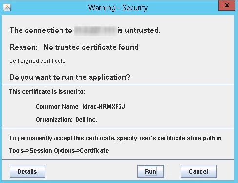 Connecting to IDRAC KVM