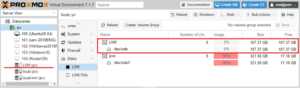 Configuring Proxmox after installation