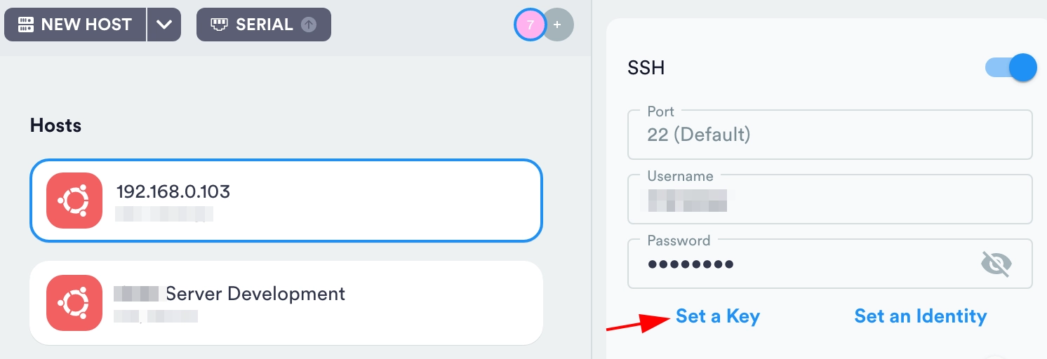 Connecting to a server via SSH on MacOS