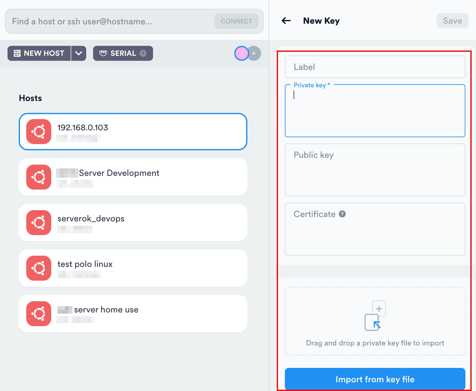 Connecting to a server via SSH on MacOS