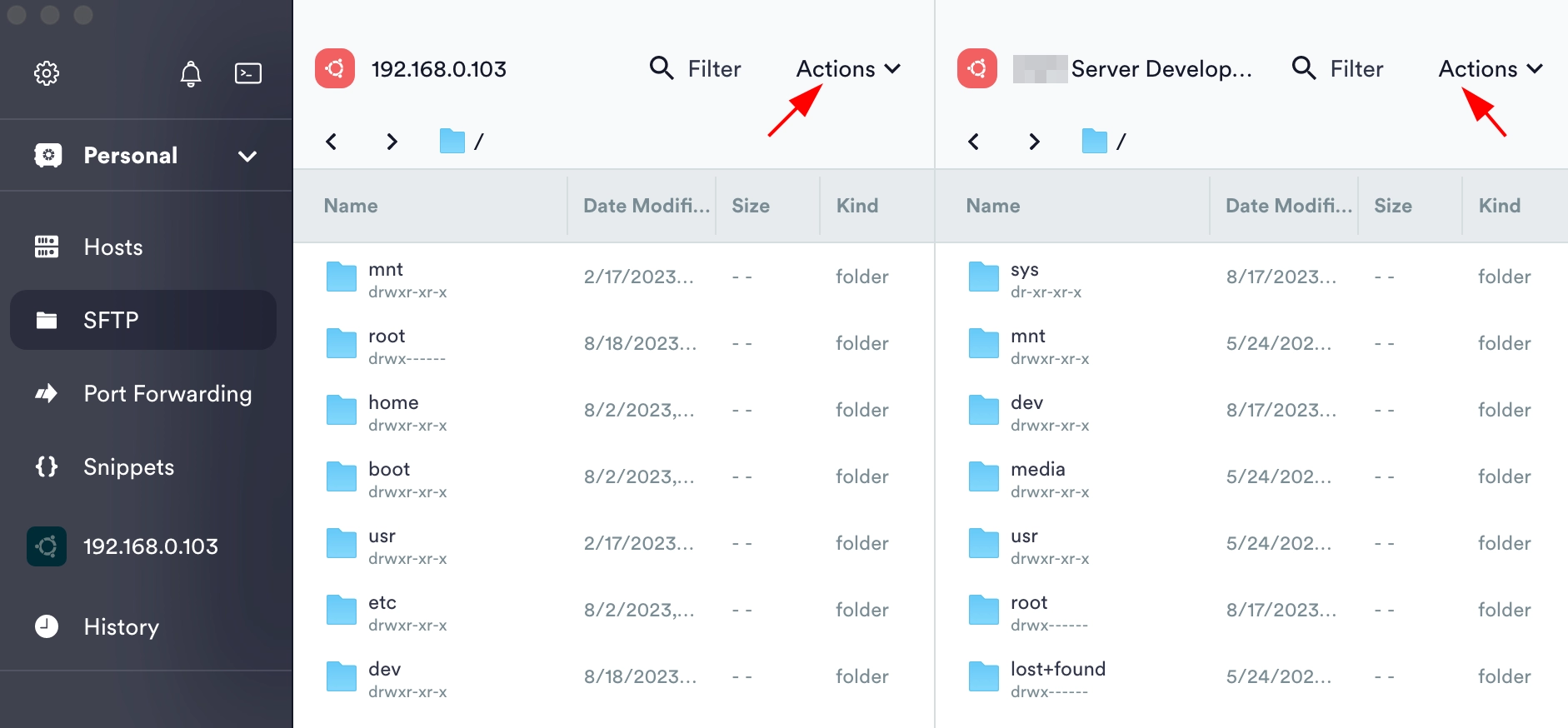 Connecting to a server via SSH on MacOS