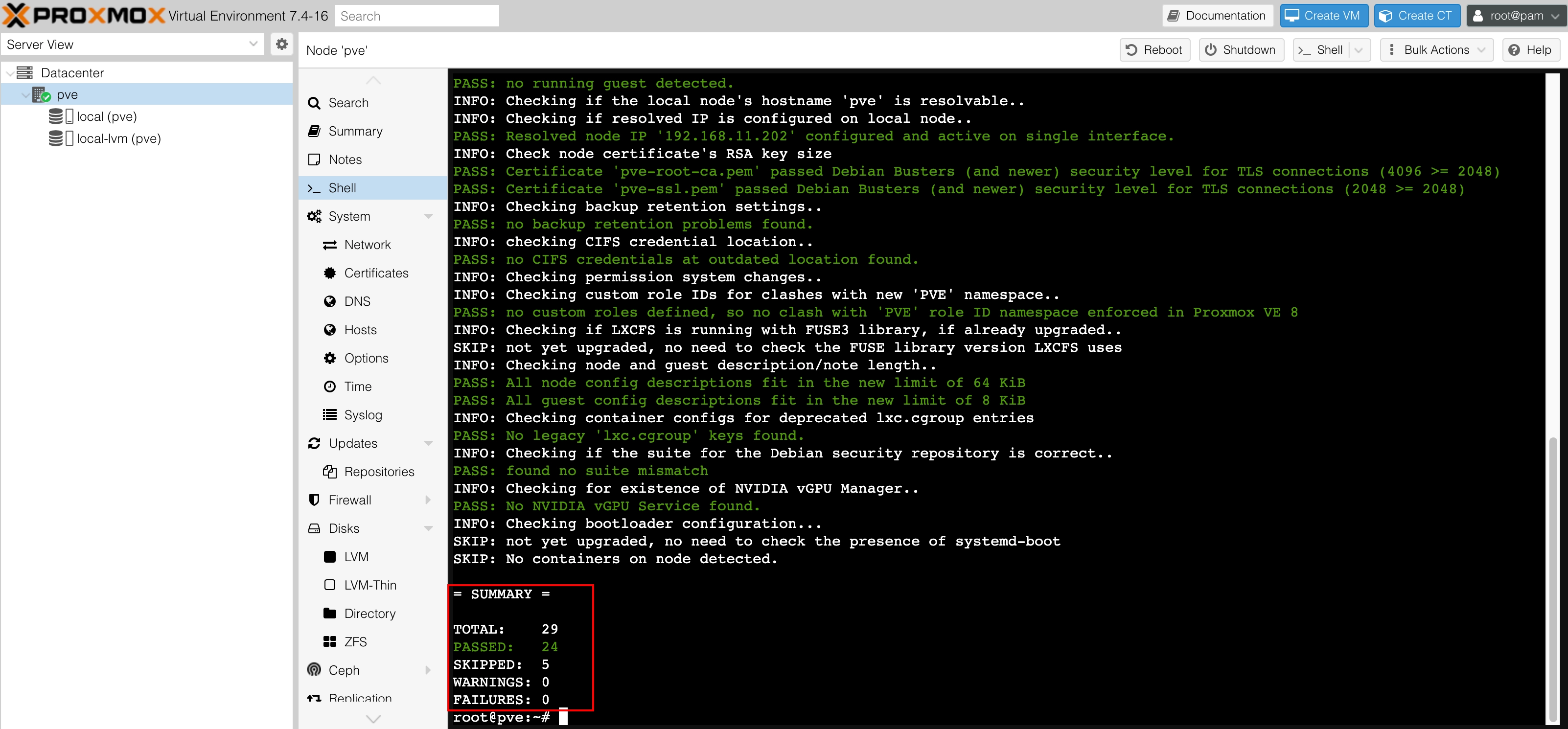 Upgrade ProxmoxVE 7 to ProxmoxVE 8