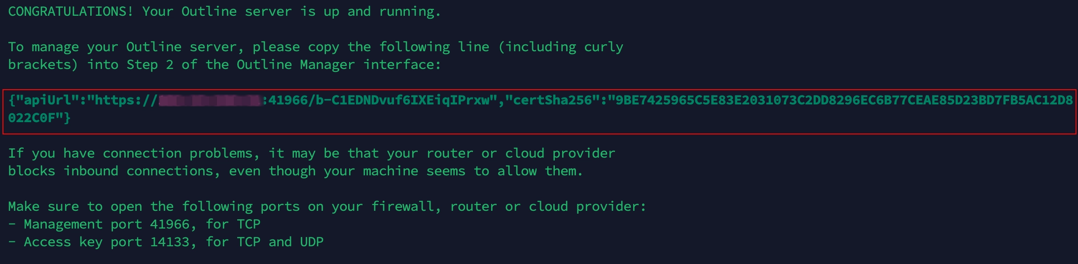 Outline VPN - VPN server resistant to blocking