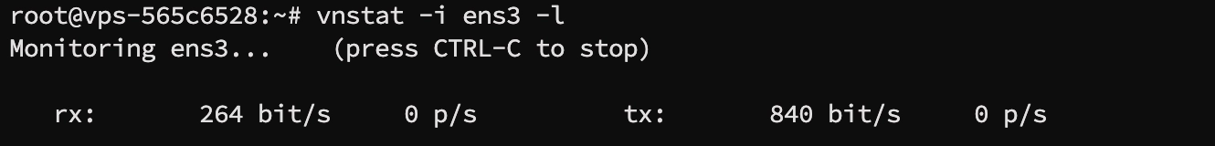 Logging and monitoring traffic consumption using VnStat