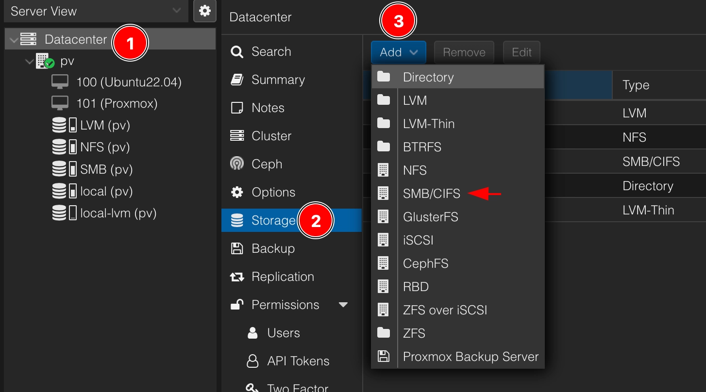 Connecting INTROSERV Cloud Storage to the server