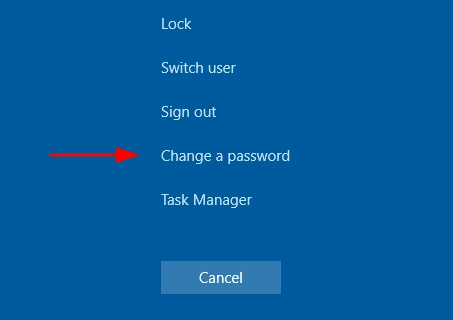 How to change a Windows password