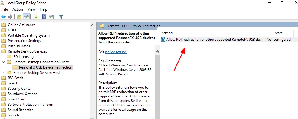 Connecting a USB webcam to an RDP Remote Desktop