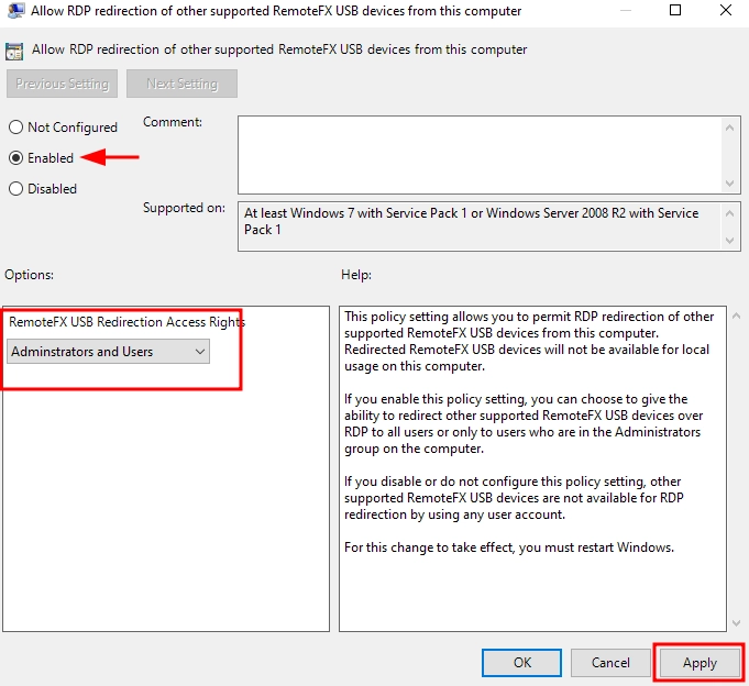 Connecting a USB webcam to an RDP Remote Desktop