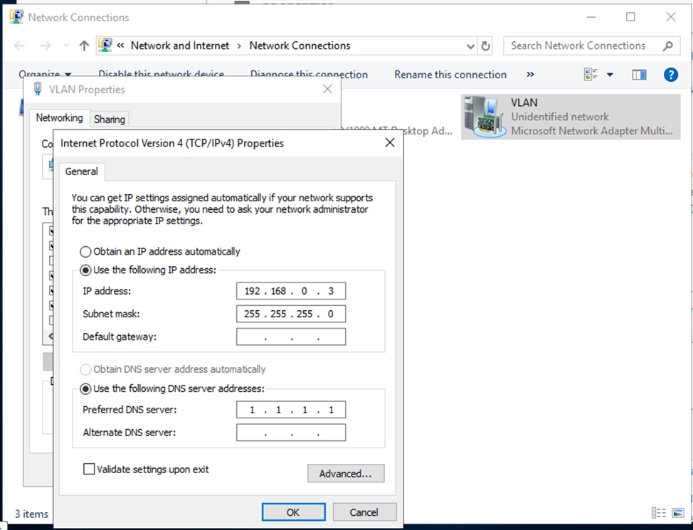 How to set up VLAN on Windows Server