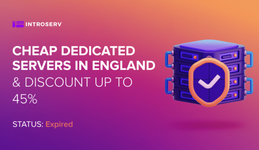Günstige Dedicated Server in England & Rabatt bis zu 45%