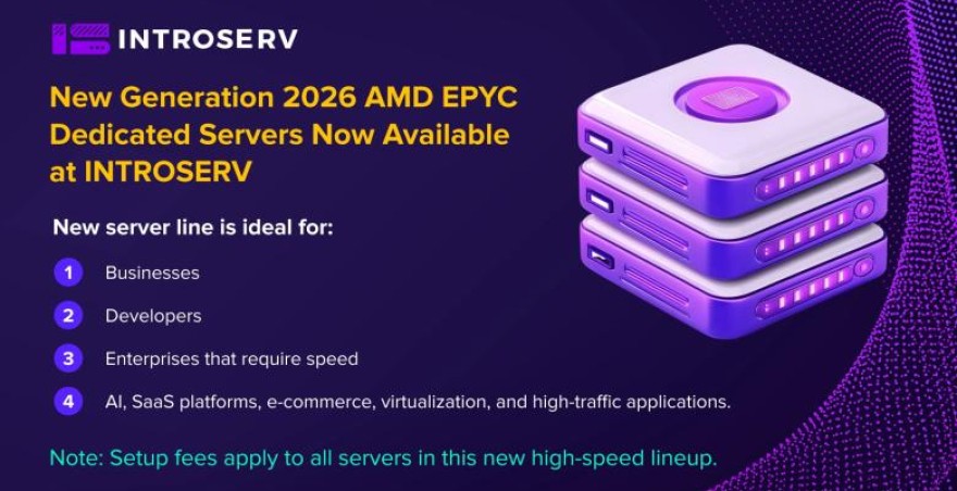 Neue Generation 2025 AMD EPYC Dedicated Server sind jetzt bei INTROSERV verfügbar