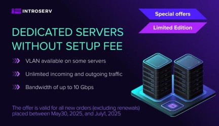 Befristetes Angebot: Leistungsstarke Dedicated Server ohne Setup-Gebühr
