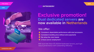  Dedizierte Server mit Dual-Prozessoren sind in den Niederlanden im Angebot!