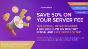 Sparen Sie 50 % bei Ihrem Server ohne Setup-Gebühr