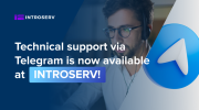 Technischer Support über Telegram ist verfügbar