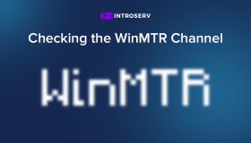 Überprüfen des WinMTR-Kanals