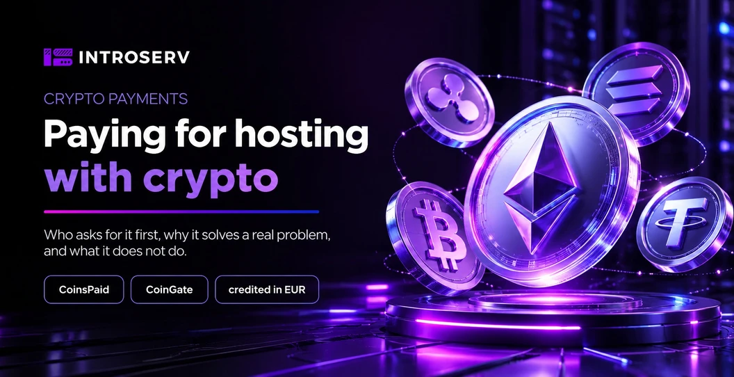 Hosting mit Kryptowährung bezahlen: Wann es praktischer ist als Karte oder Banküberweisung