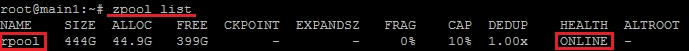 Sustitución de un disco averiado en la raíz de ZFS